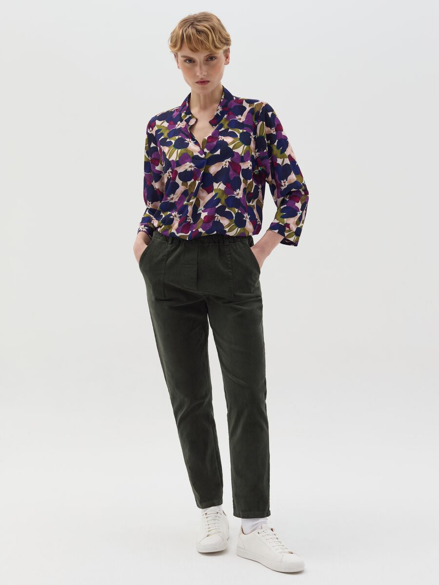 Blouse with floral pattern_1