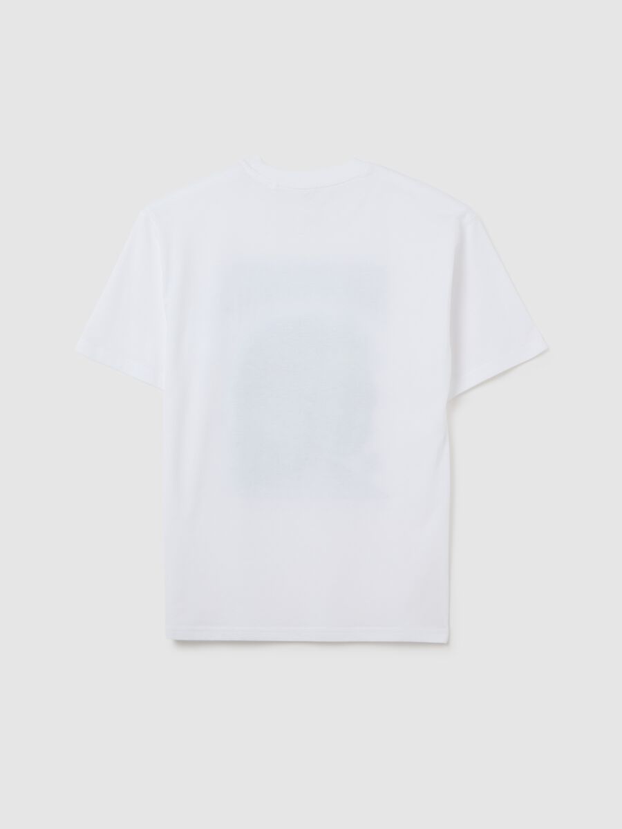 Boys' white pure cotton regular fit t-shirt_4
