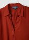 Red linen and viscose blend V-neck regular-fit shirt_5