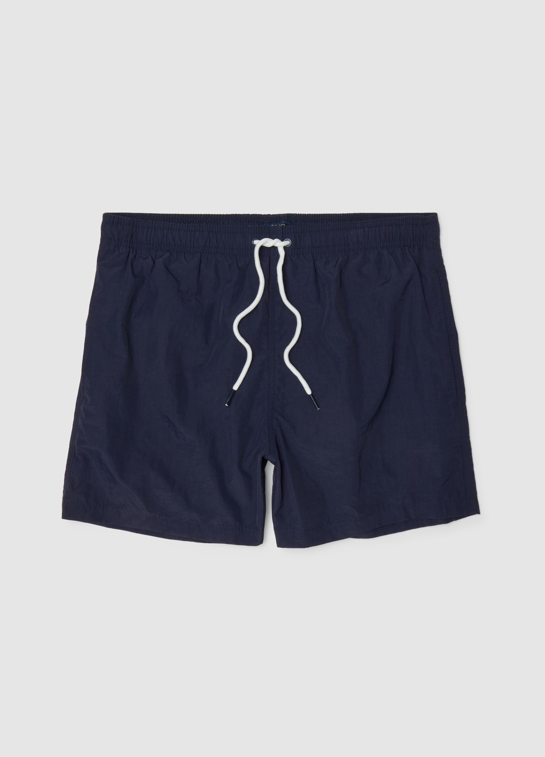Costume da bagno da uomo blu regular fit con tasca