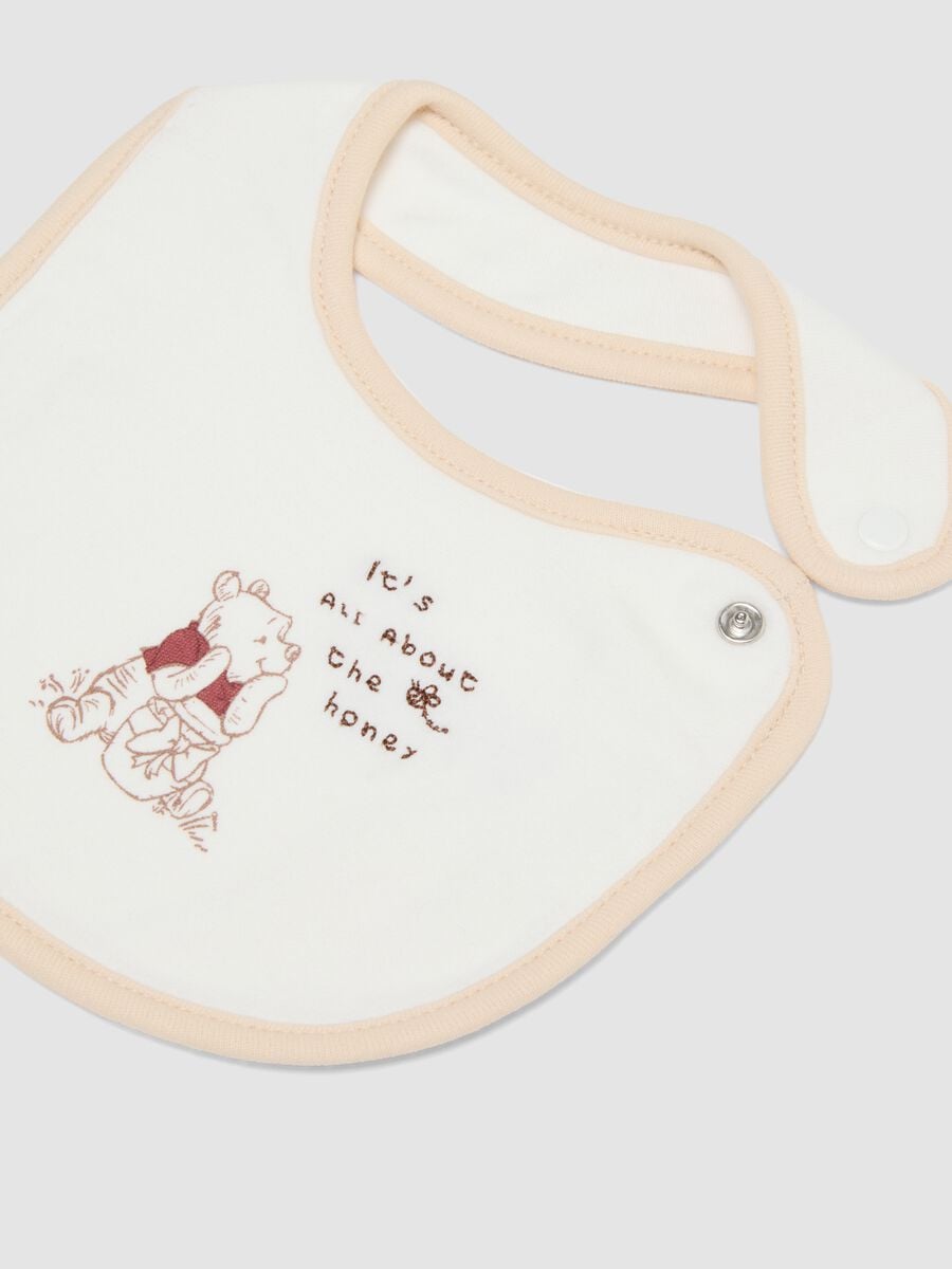 Bipack bavaglini bianchi in puro cotone organico a tema Winnie the Pooh_2