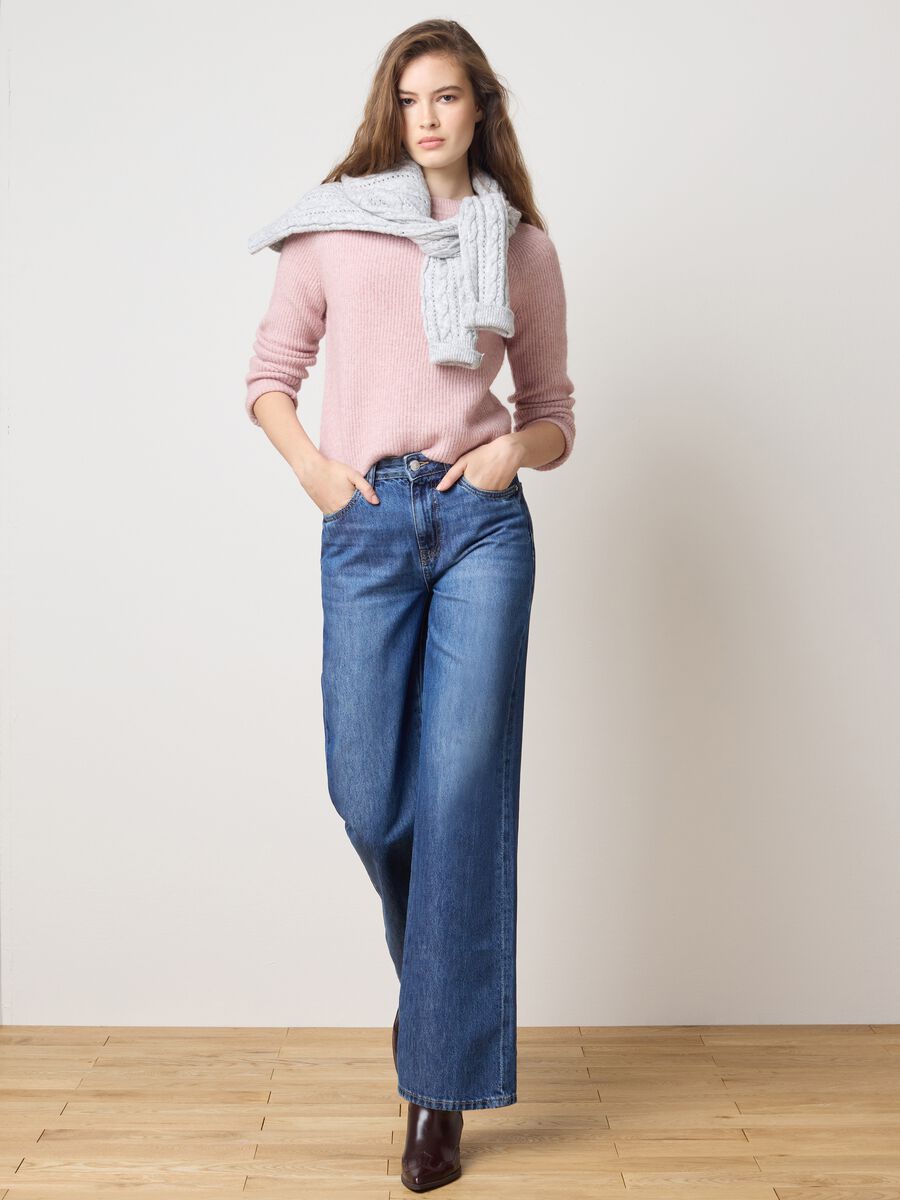 Pink Regular Fit Sweater_2