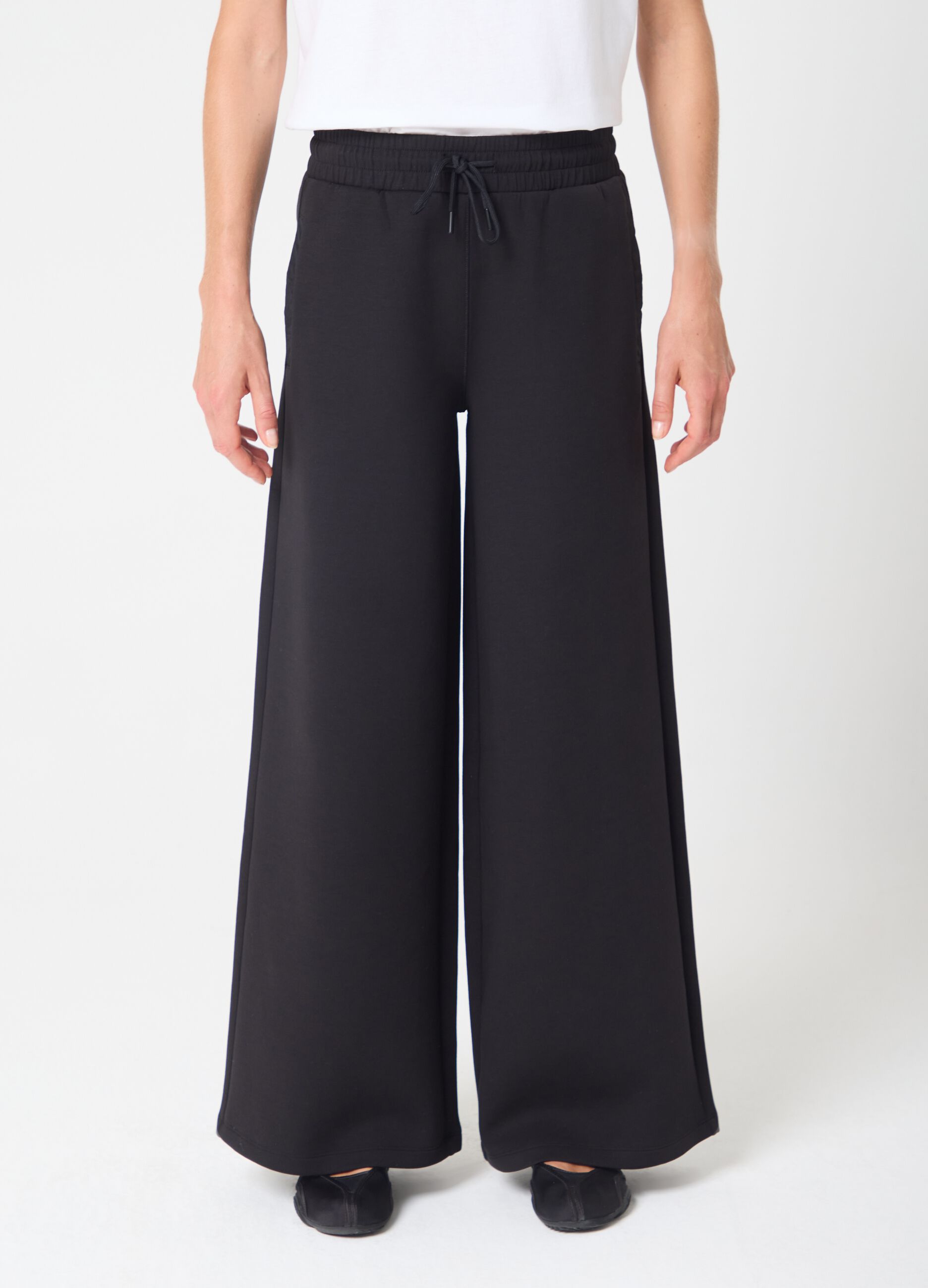 Wide Leg Joggers with Elastic Waist ALTAVIA STUDIO
