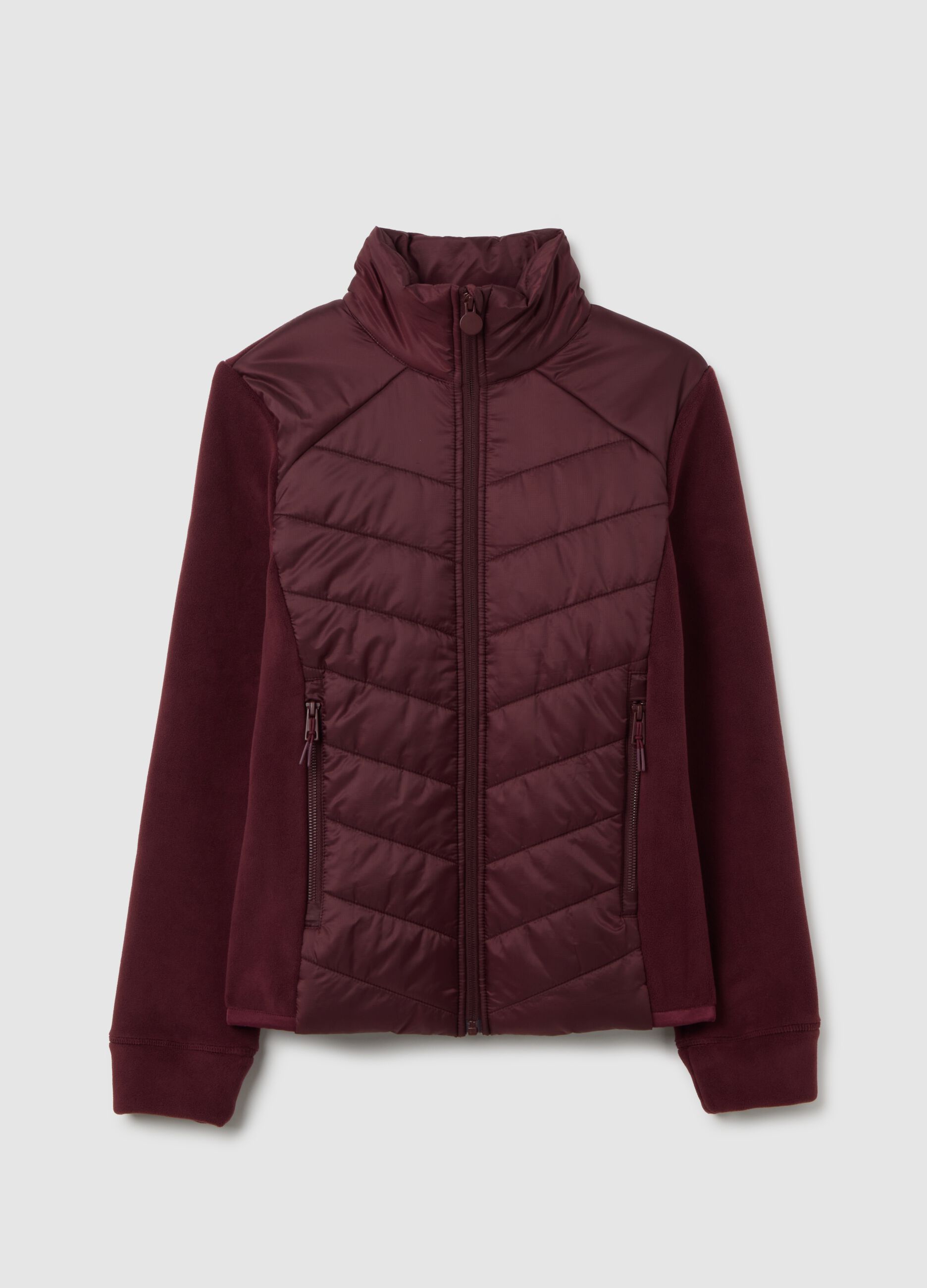 Giacca in tessuto elasticizzato rossa regular fit