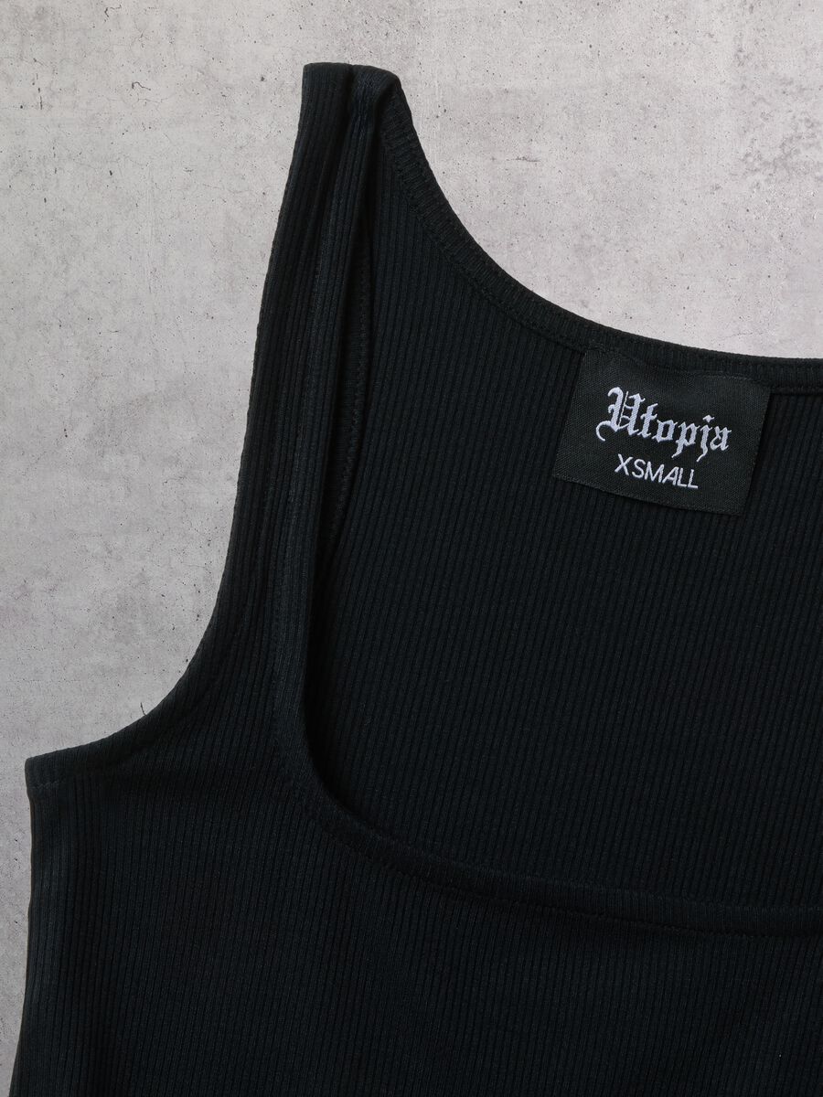 Tank Top Square Neck Black_7