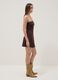 Brown Stretch Viscose Mini Dress_1