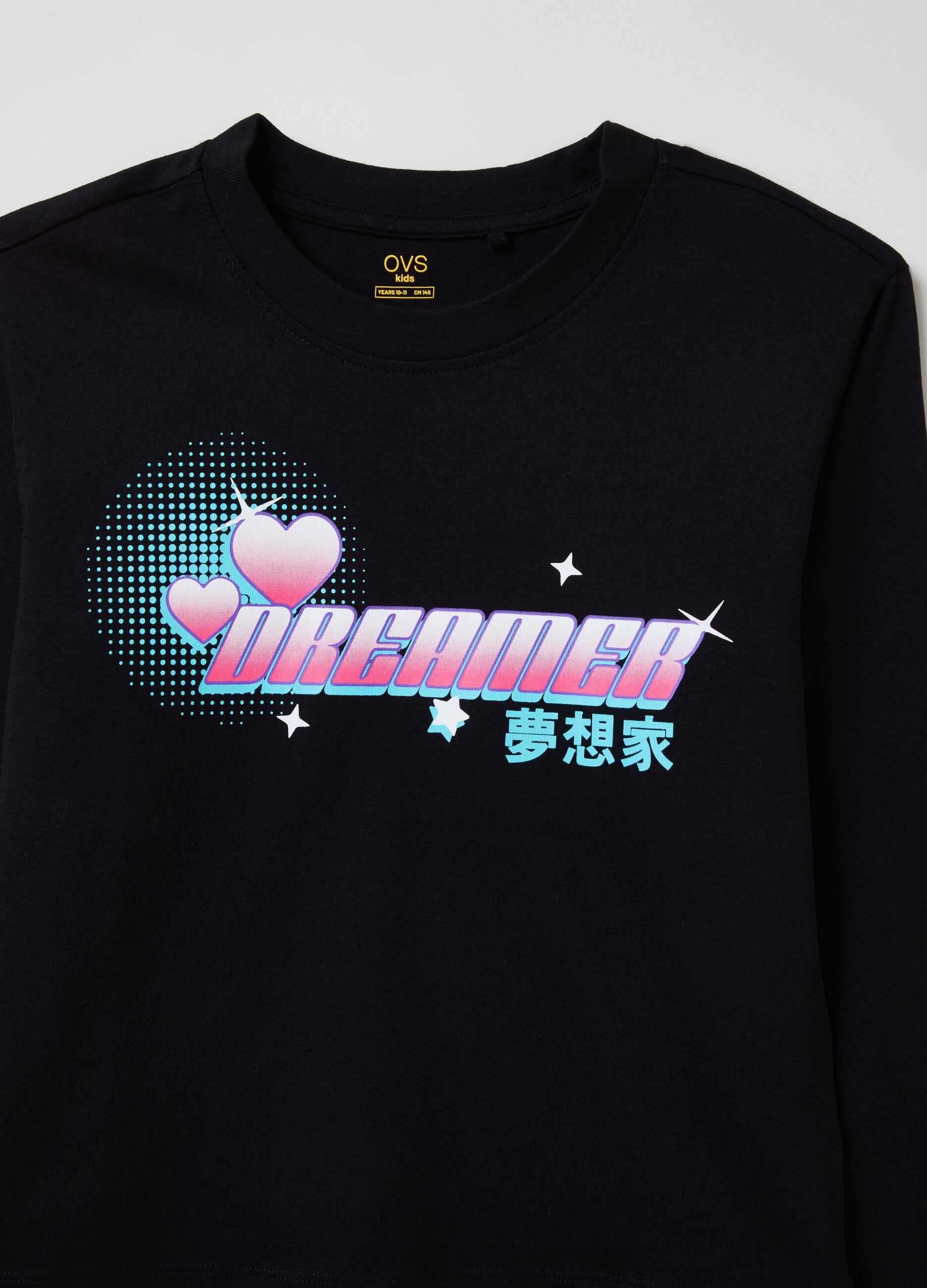 T-shirt a maniche lunghe con stampa_2