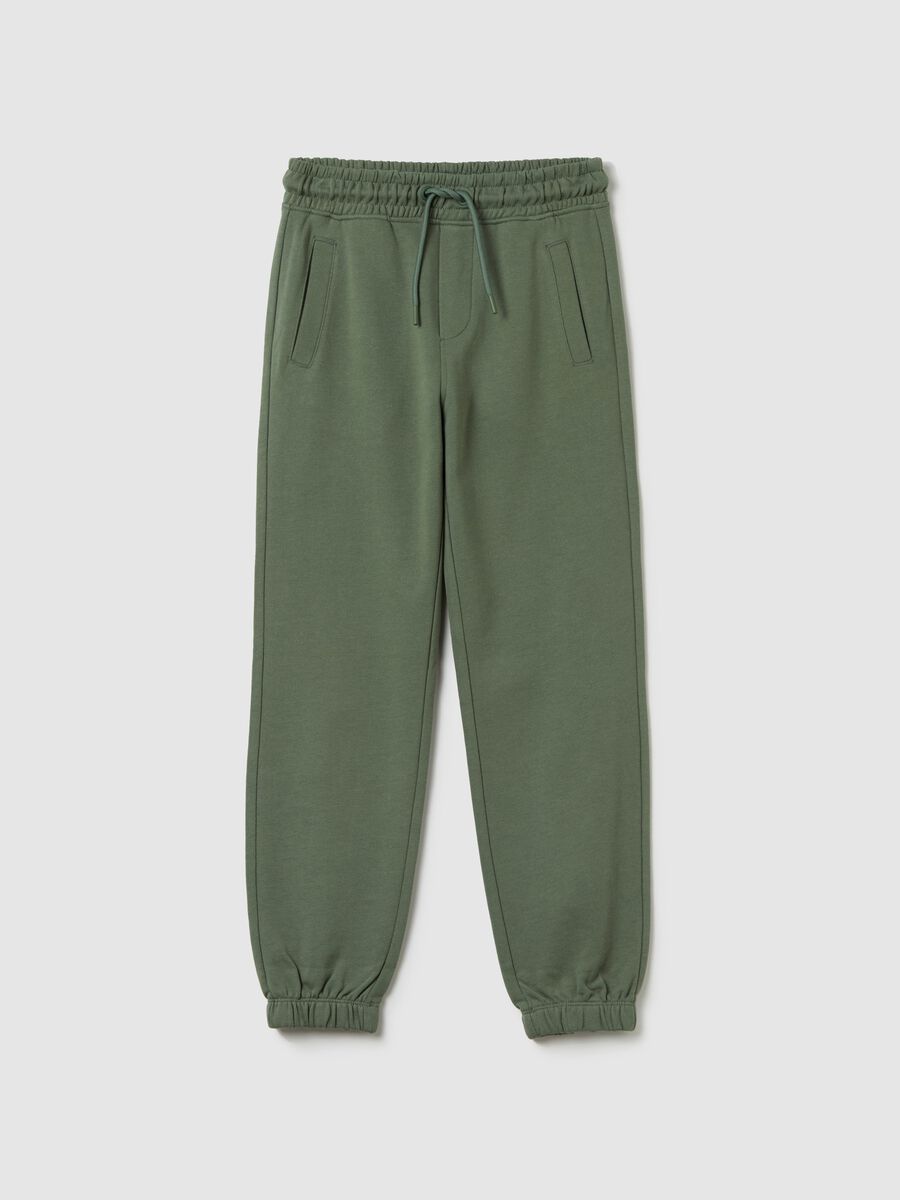 Essential fleece joggers with drawstring_0