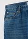 Jeans straight fit blu in puro cotone_5