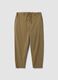 Brown stretch-cotton chino trousers_4