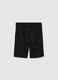 Boys&rsquo; black Bermuda shorts in 100% cotton with regular fit_4
