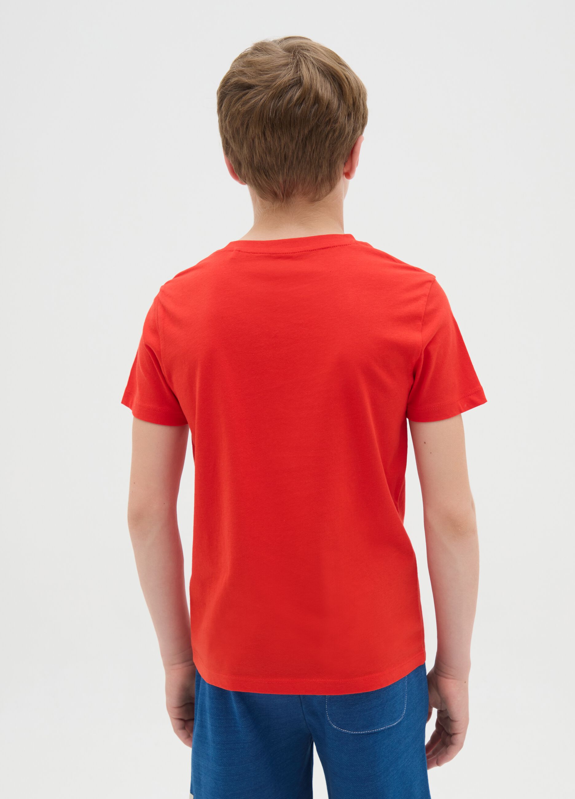 Red organic cotton T-shirt