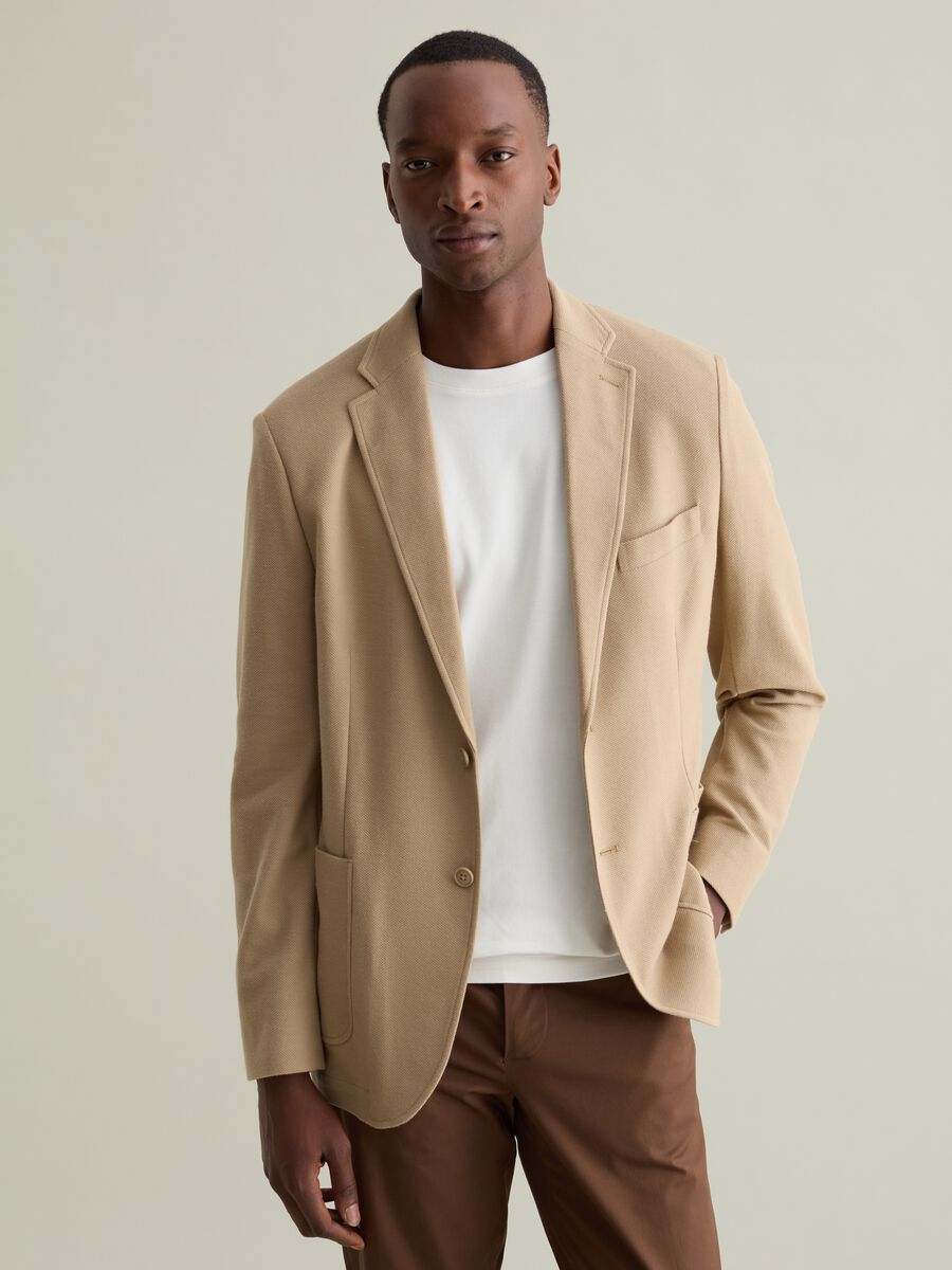Regular-fit single-breasted blazer_1