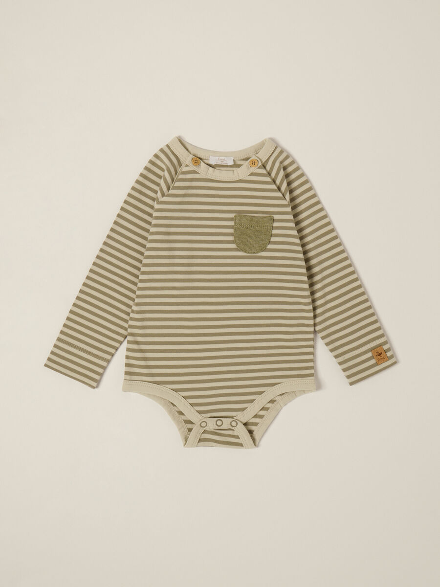 Green cotton blend set for baby girl_2