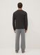 Black and grey striped crew-neck pyjamas in pure organic cotton_3