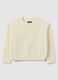 Girls' beige regular fit sweater_0