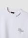 White cotton-blend sweatshirt with Dan Dan back print_1