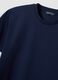 Blue mercerised pure cotton crew-neck T-shirt, regular fit_1