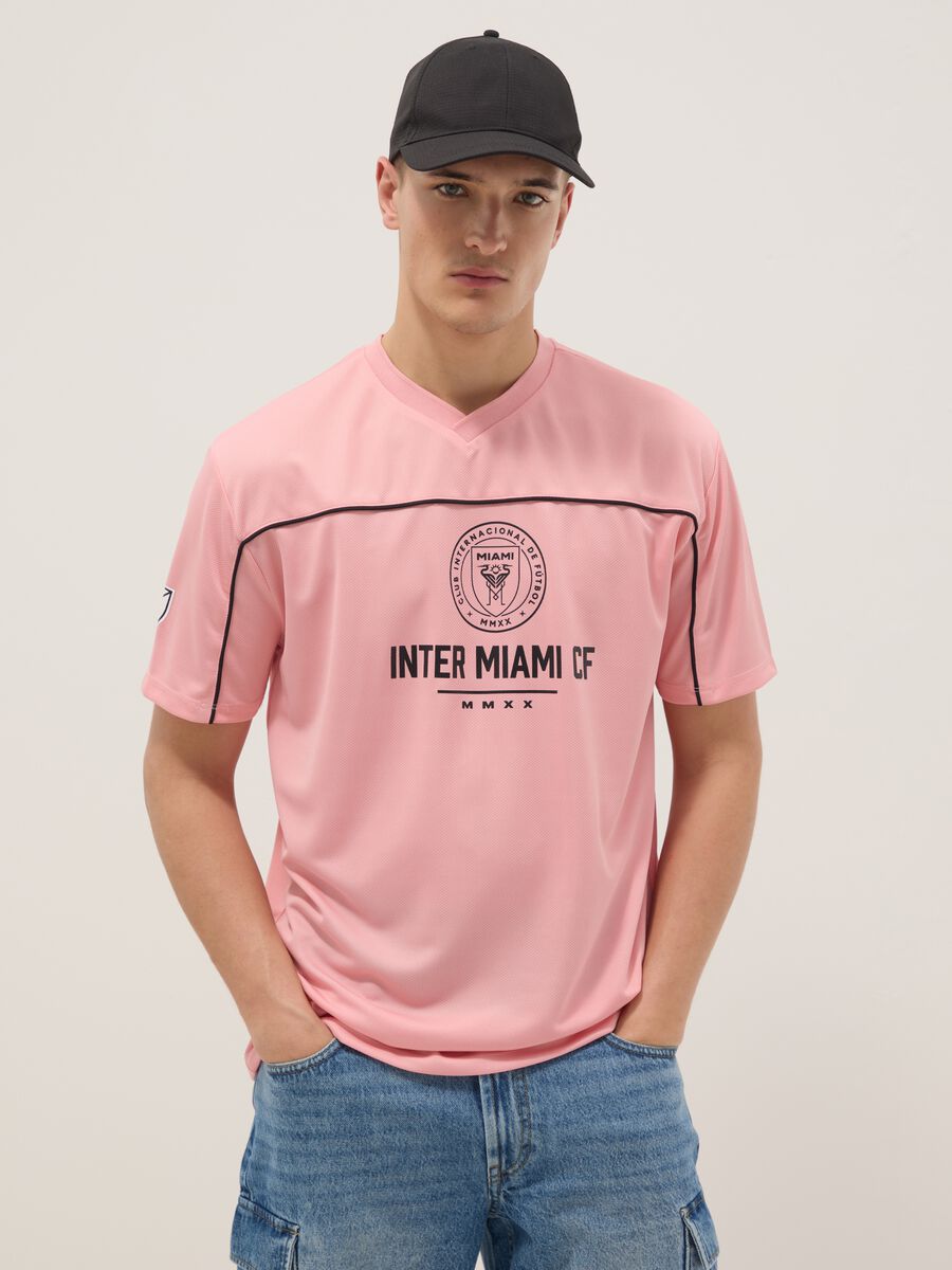 Inter Miami CF regular fit pink pure cotton T-shirt_1