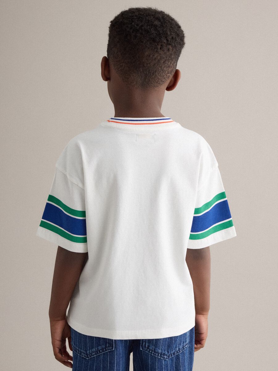 Kids' regular fit multicolour pure cotton T-shirt_1