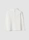 White organic cotton crew-neck top_1