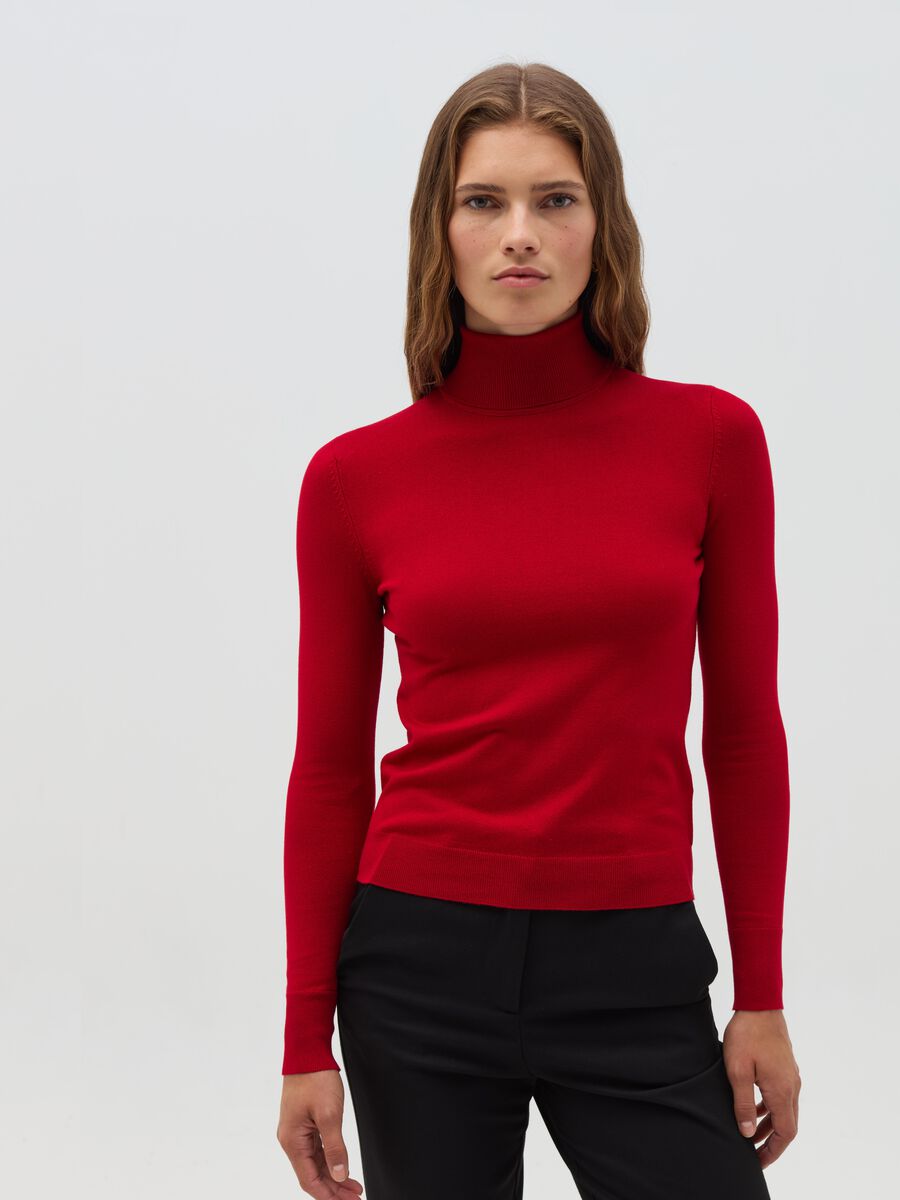 Pullover a collo alto_0