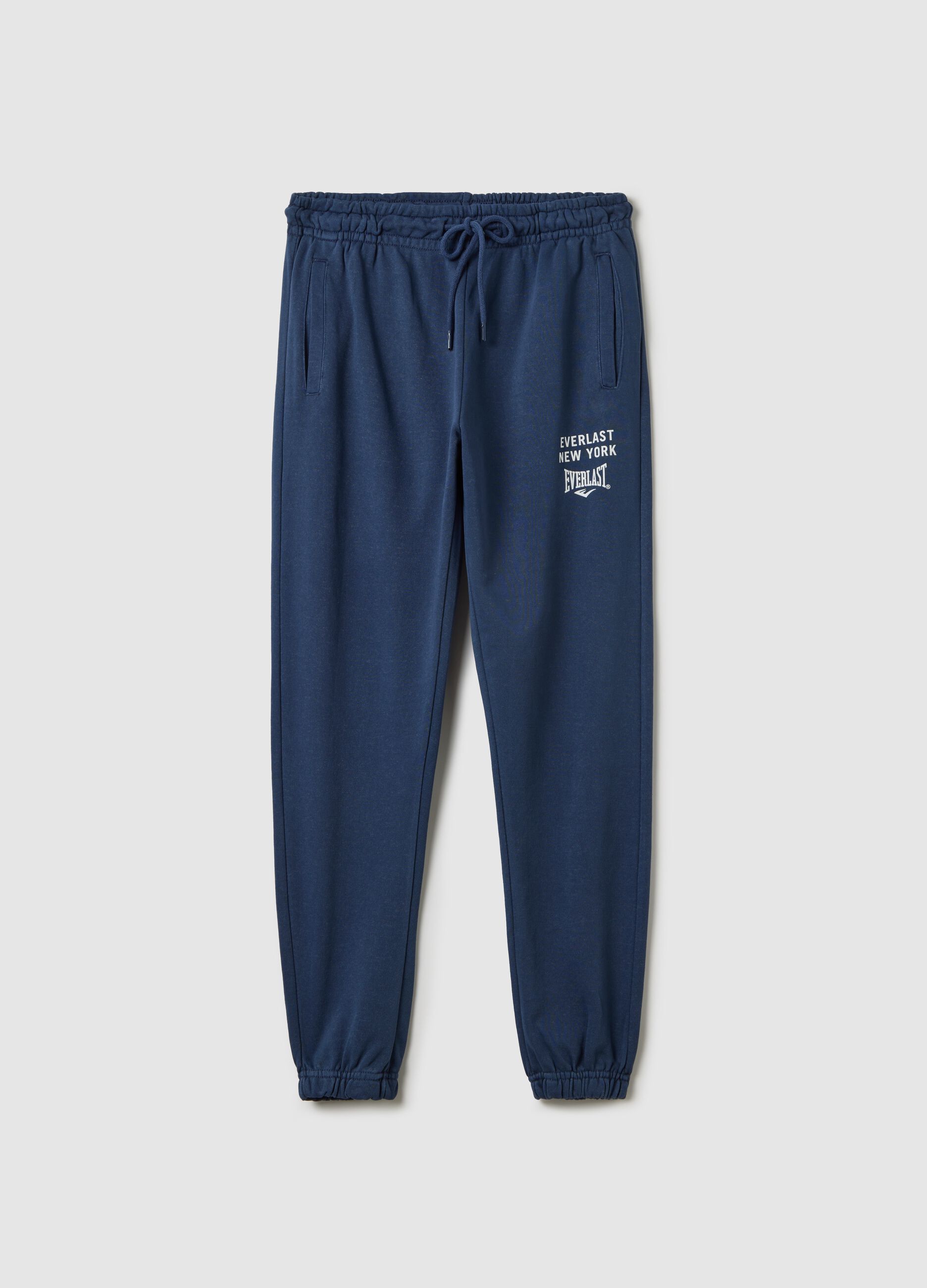 Slim-fit joggers with drawstring and logo print