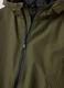 Green waterproof hooded bomber jacket with zip for boys_4