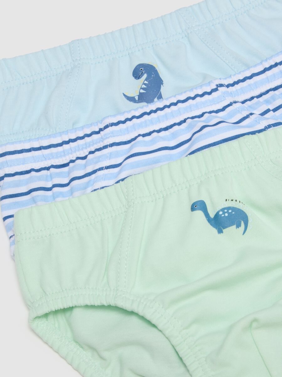 Multipack of multicoloured pure cotton regular fit panties for newborns_3