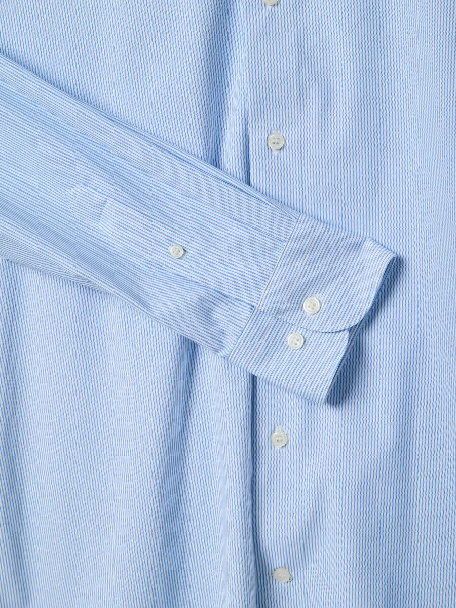 Slim Fit Multicolor Striped Long Sleeve Shirt_1