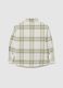 Children's multicoloured check shirt in pure cotton with oversized fit_1