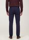 Blue regular-fit stretch cotton twill trousers_3