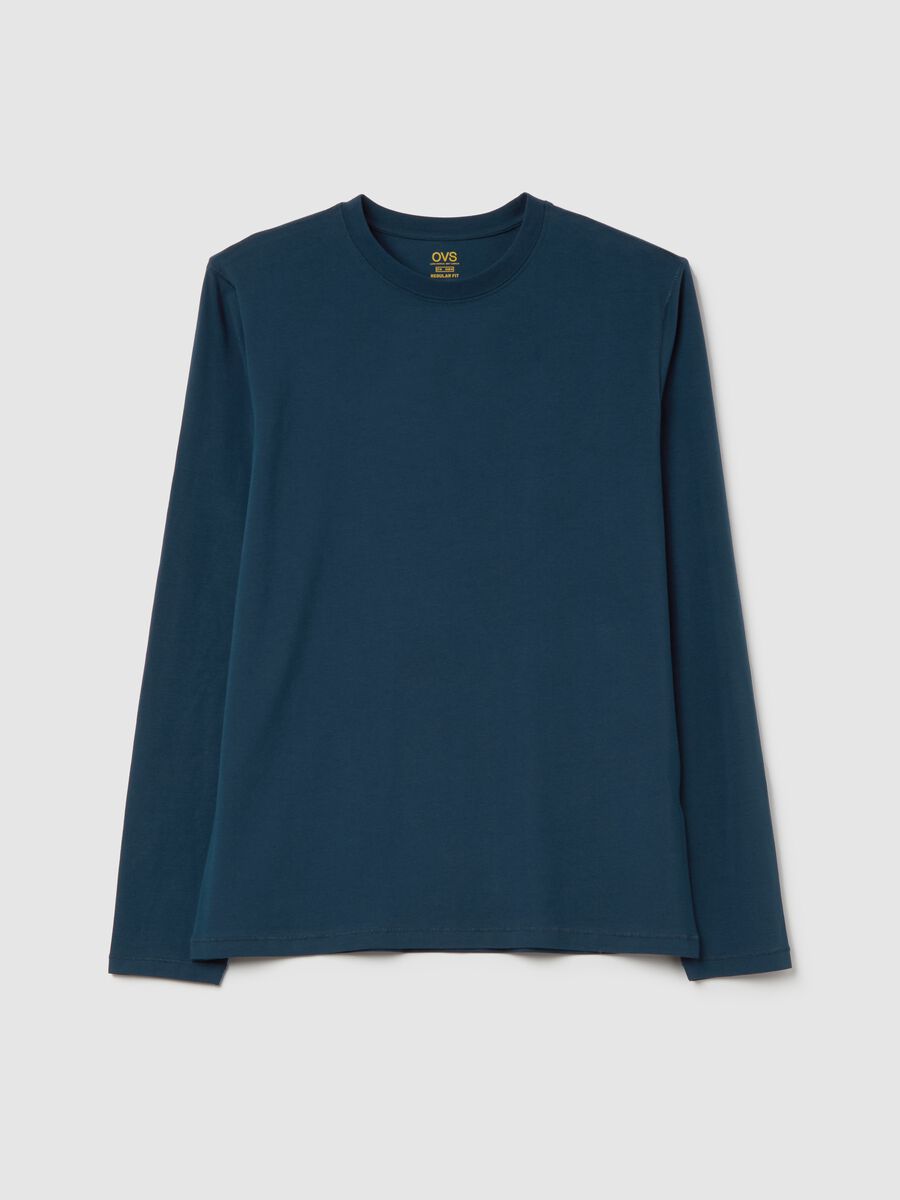 Long-sleeved T-shirt in stretch cotton_4