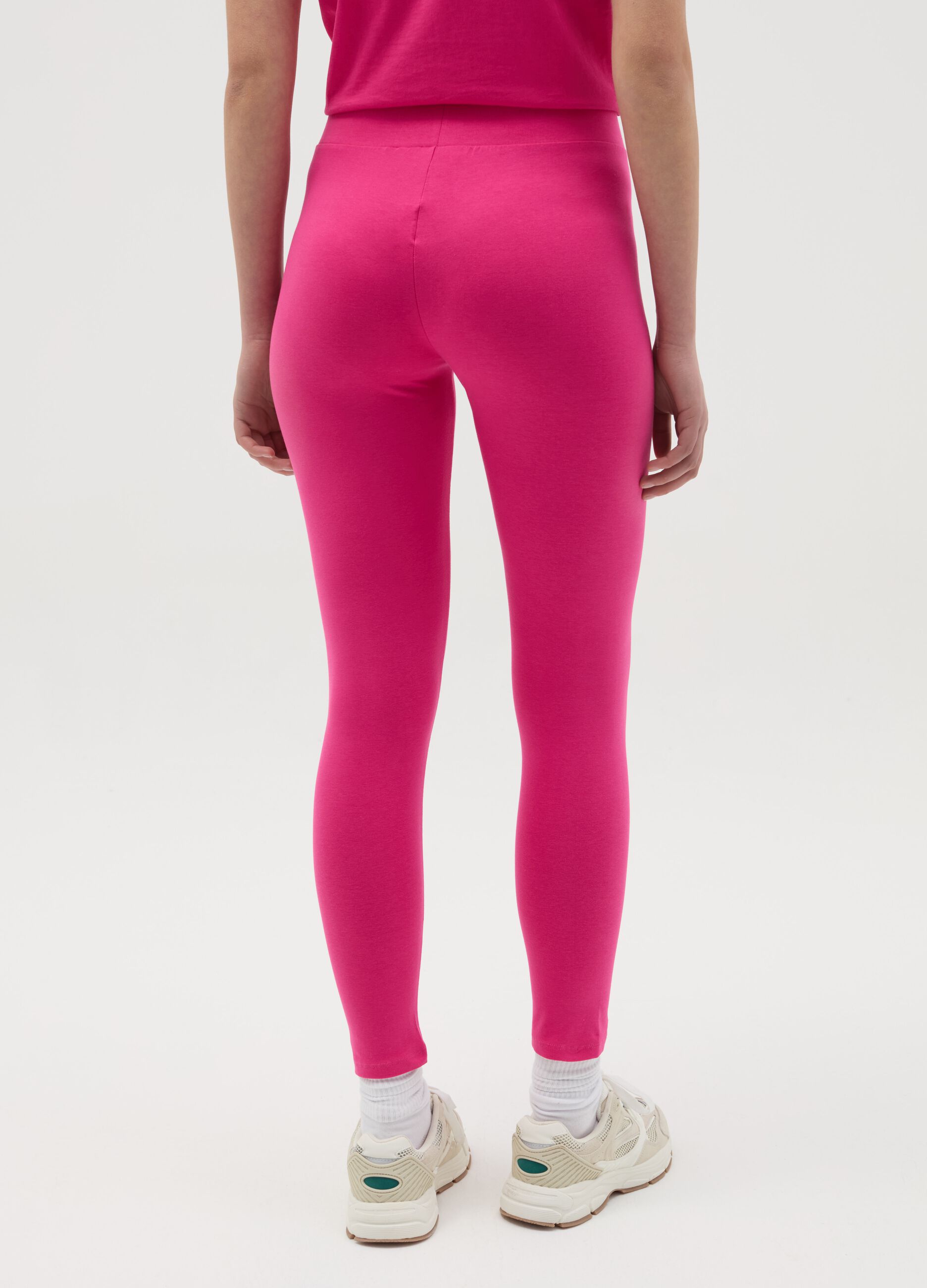 Leggings with logo print