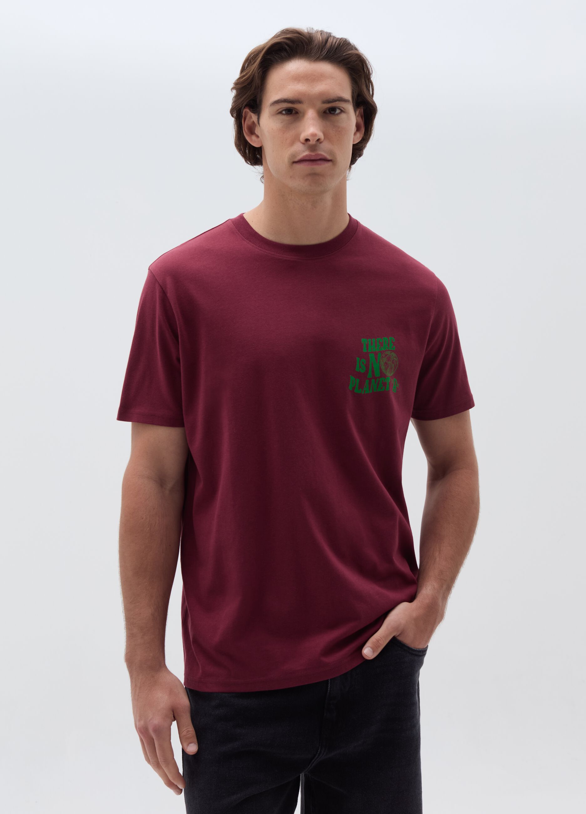 Ovs T-shirt in cotone motivo There is no Planet B