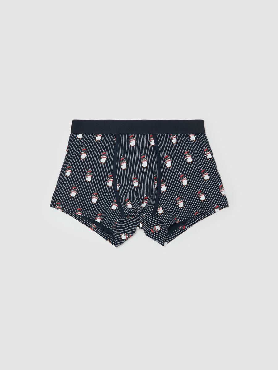 Stretch organic cotton boxer shorts with all-over print_4
