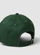 Green pure cotton baseball cap with embroidered phrase_2