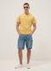 Yellow short sleeve pure cotton t-shirt regular fit_1