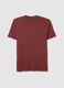 Red pure cotton regular fit T-shirt_4