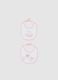Two-pack of multicolour pure cotton baby bibs with embroidery_0