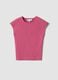 Pink fitted stretch-cotton vest top_4