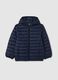 Boy's jacket in blue blend regular fit water repellent_0