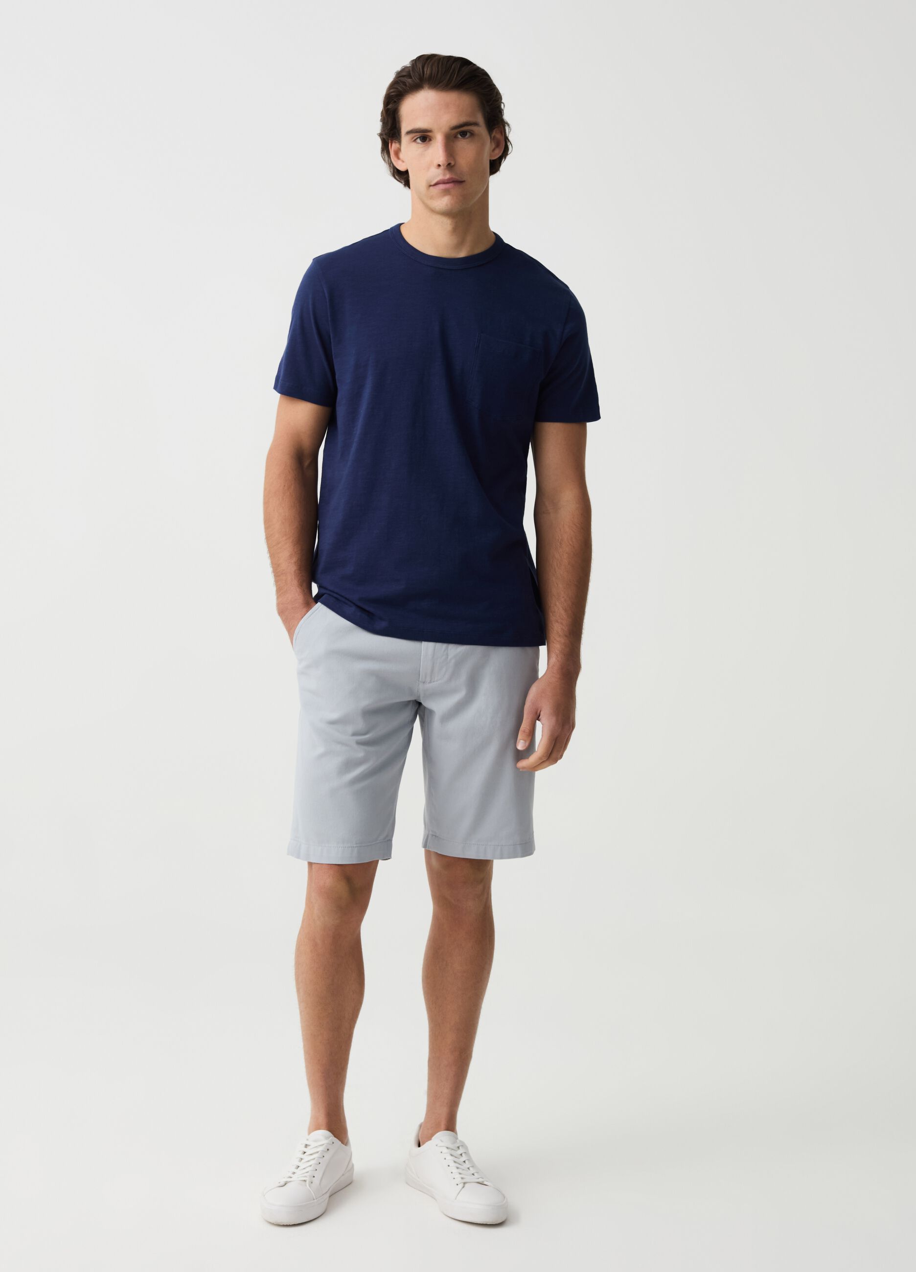 Chino Bermuda shorts in cotton