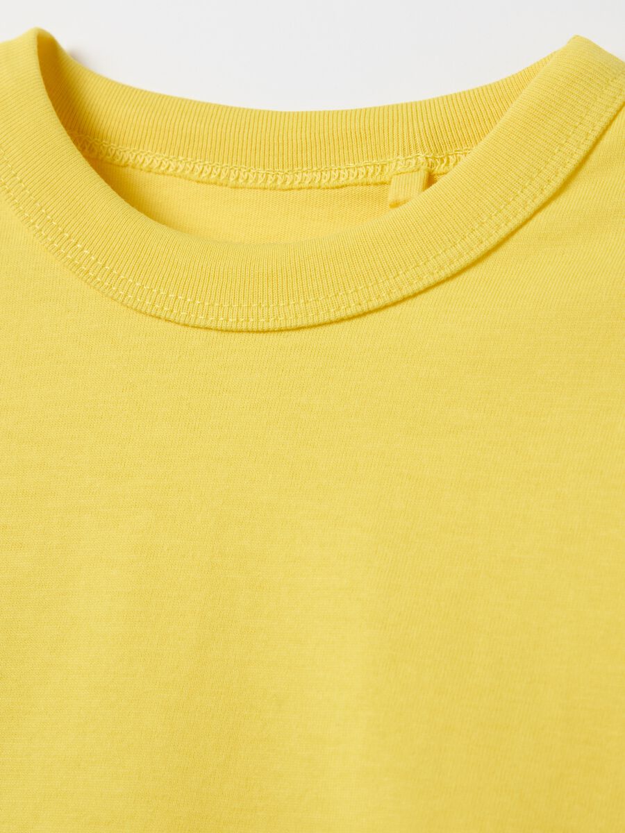 Solid colour T-shirt in organic cotton_3