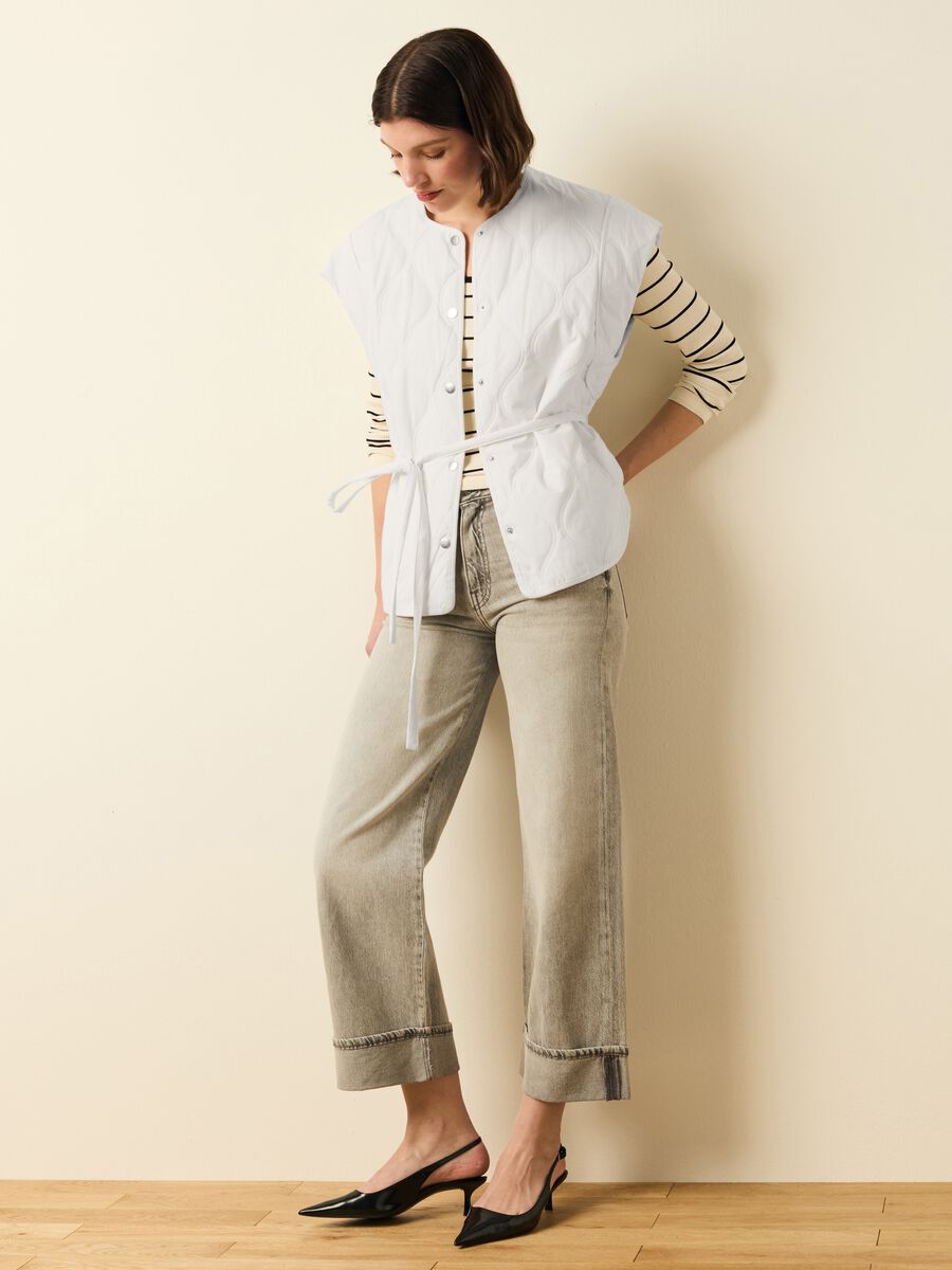Quilted jacket with kimono sleeves_0