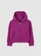 Purple regular fit pure cotton girl's sweatshirt_3