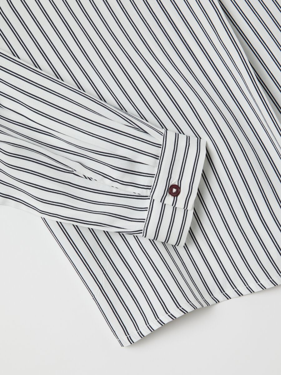 White striped viscose shirt_5