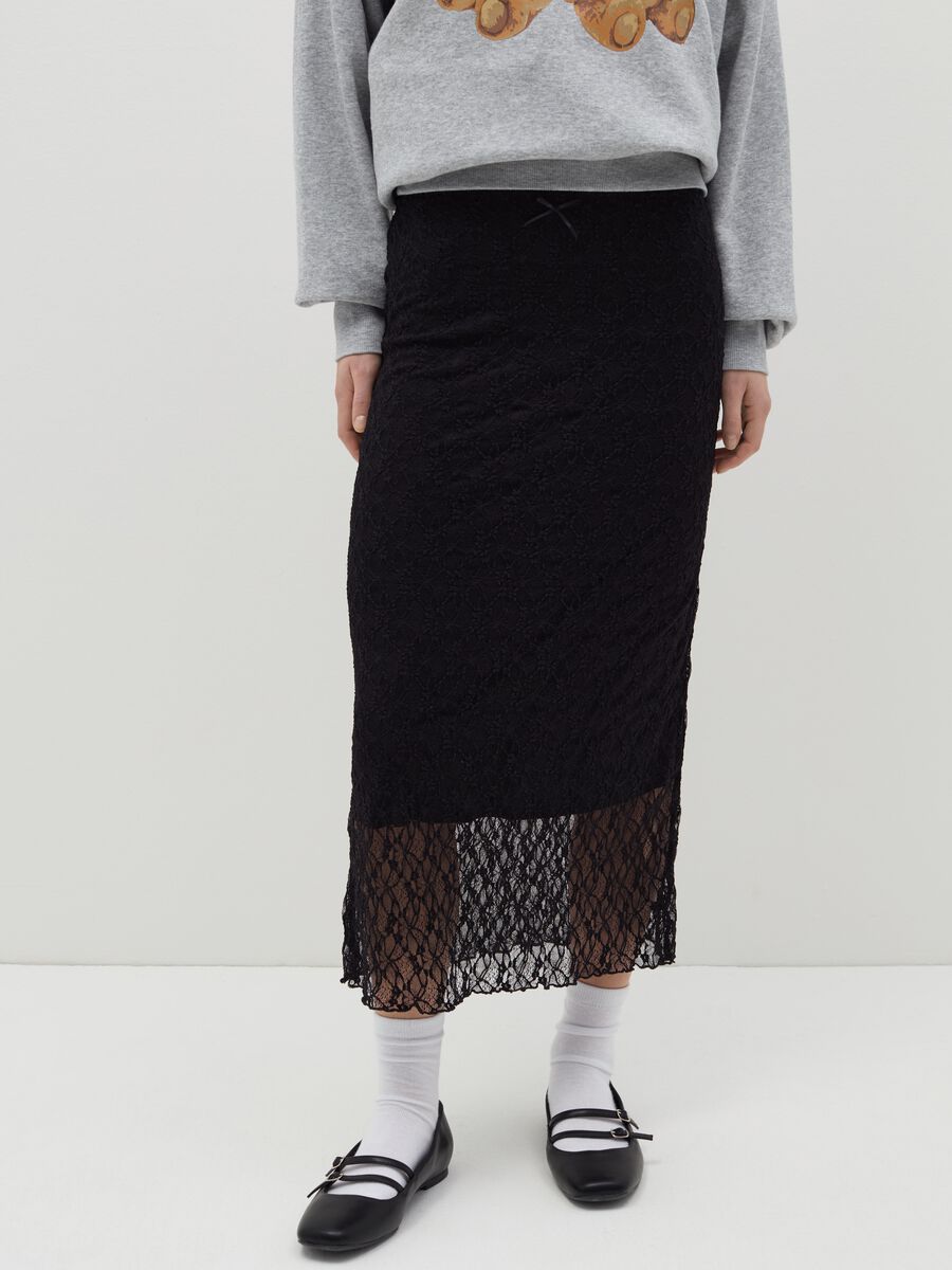 Long skirt in lace_1