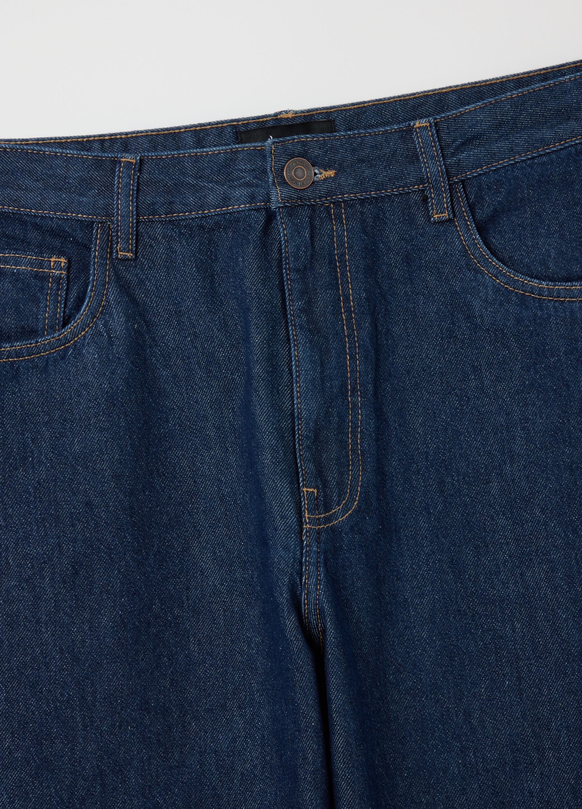 Pure Cotton Blue Baggy Jeans