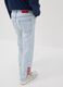 Light blue pure cotton relaxed-fit jeans for boys_2